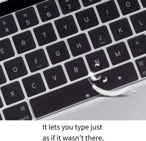 Vista 9 de Funda de teclado ultradelgada prémium para MacBook Pro con barra táctil de 13 y 15 pulgadas
