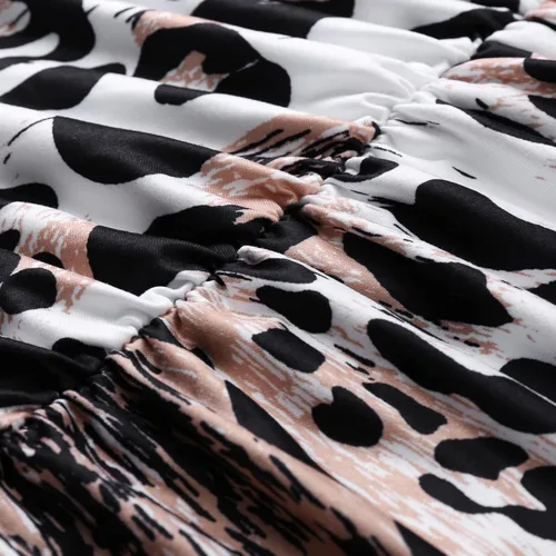 Vista 8 de Mini vestido ajustado de manga larga con estampado de leopardo para mujer 97