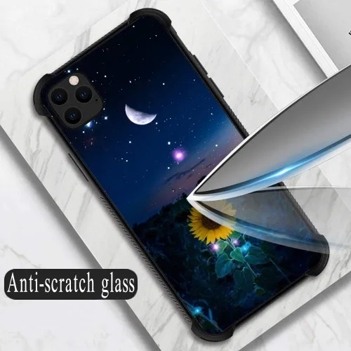 Vista 5 de ZHEGAILIAN Funda compatible con iPhone 11 Pro Max, funda protectora antideslizante de poliuretano termoplástico suave con cuatro esquinas reforzadas