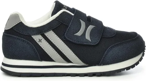 Vista 2 de Hurley Tenis unisex con cierre de velcro para niños, para correr y caminar, tenis de moda para niños pequeños, niños pequeños y niños grandes