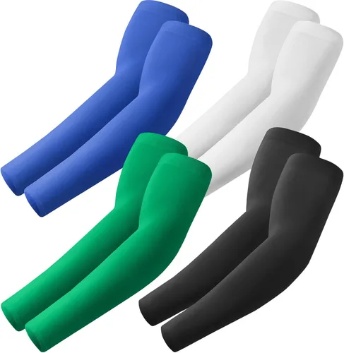 Vista 11 de ROXUN Mangas de brazo, compresión deportiva de protección solar UV refrescante para hombres/mujeres