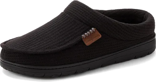 Vista 16 de Dearfoams Zapatilla de casa tipo zueco para hombre Brendan de espuma viscoelástica transpirable para interiores y exteriores con anchos amplios
