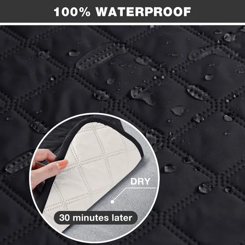 Vista 2 de TAOCOCO - Funda antideslizante para silla reclinable, funda para sofá, funda para silla reclinable pequeña con correas elásticas, protector