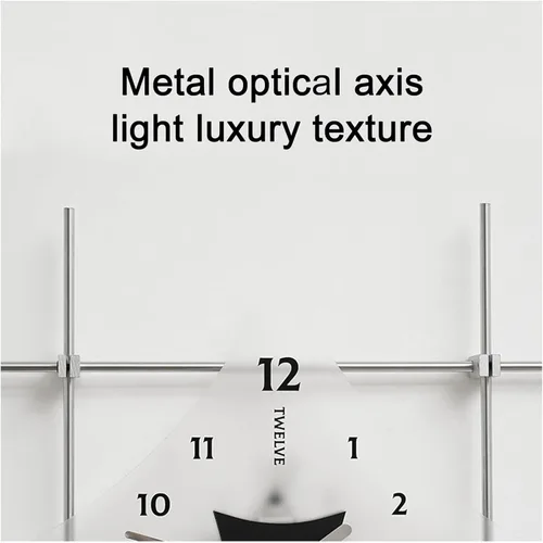 Vista 5 de Relojes de pared grandes de 16 pulgadas para decoración de sala de estar, reloj de pared moderno, eje de lámpara de metal ajustable