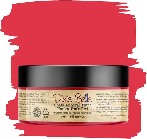Vista 167 de Pintura para muebles con acabado de tiza Dixie Belle Paint Company - Amatista (4oz) - Pintura mineral de tiza chic púrpura profundo mate
