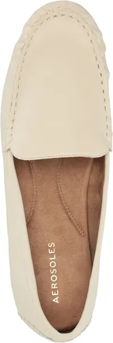 Vista 5 de Aerosoles Mocasín diario para mujer, cuero color hueso
