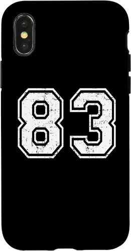 Vista 5 de 83 Number Eighty-Three Team Sports Grunge Varsity Matching Case for iPhone 16