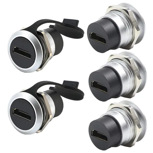 Vista 10 de PENGLIN Acoplador de montaje en panel HDMI 2.0 hembra a hembra de 2 piezas Resolución 4K@60Hz,Compatible con video 3D,Señal de audio y video cero