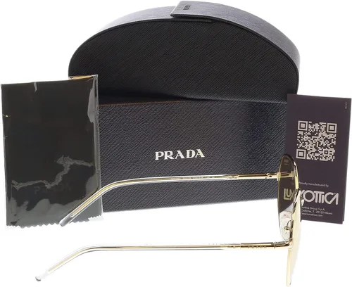 Vista 5 de Prada PR 65XS - Gafas de sol para mujer, color dorado pálido, marrón claro, 58, Oro