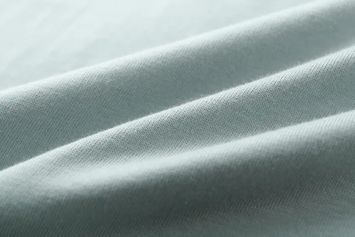 Vista 7 de KLIEGOU Camiseta larga 100% algodón para hombre, preencogida, suave 66 Gris Azul