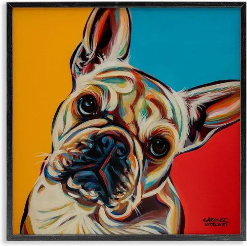 Vista 11 de Stupell Industries Retrato abstracto de perro enmarcado Giclée por Irena Orlov