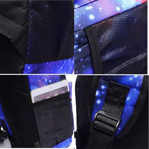 Vista 5 de SAZAO Mochila unisex para niños, diseño gráfico Cristiano Ronaldo, mochila ligera de viaje, mochila escolar, bolsa de hombro, estuche para lápices