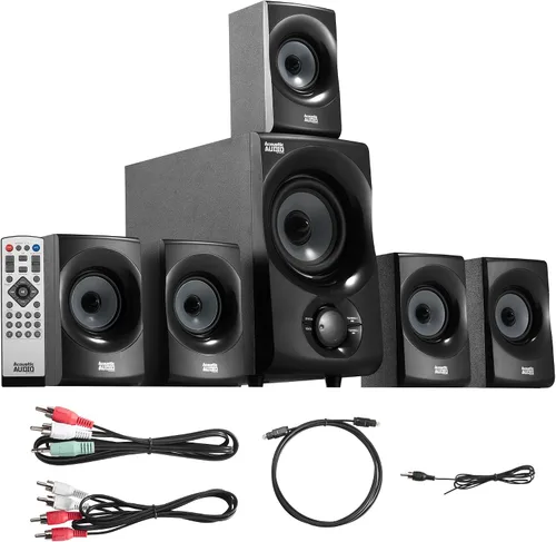 Vista 9 de Acoustic Audio AA5170 Sistema de bocinas Bluetooth 5.1 para cine en casa 700W con subwoofer de graves activos