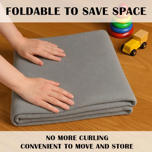 Vista 8 de Superior Alfombra de interior para niños, alfombra lavable con respaldo de puntos de fieltro, antideslizante, para niños pequeños y bebés, perfecta
