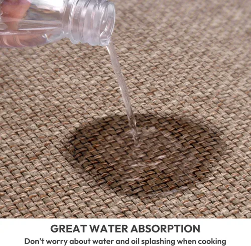 Vista 6 de Tapetes de cocina para piso, alfombra de cocina, antideslizante, lavable, absorbente para delante del fregadero, entrada, pasillo, tapete de puerta