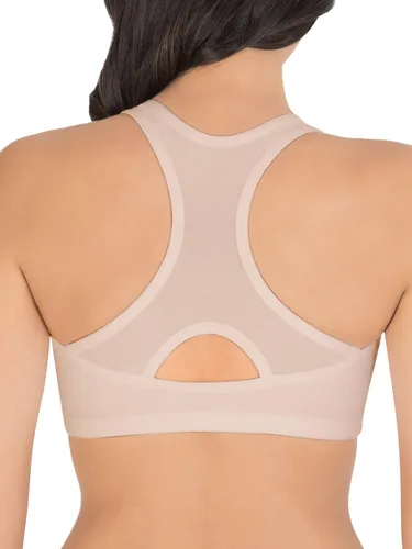 Vista 3 de Fruit of the Loom Women's Cotton Front Close Racerback Sports Bra 2 Pack