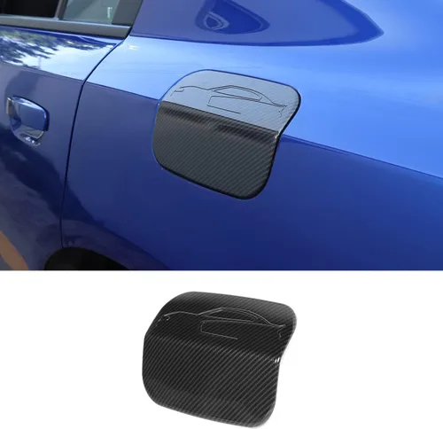 Vista 8 de RAZPOY Tapa de tapón de gasolina para accesorios de carga, cubierta de puerta de tanque de gasolina compatible con Dodge Charger 2011-2024, plástico