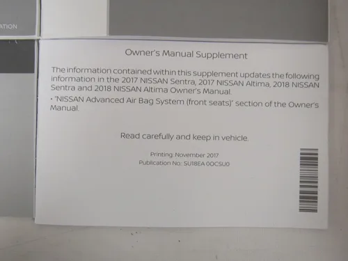 Vista 8 de 2018 Nissan Altima Sedan Owners Manual