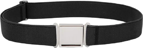 Vista 28 de JASGOOD Cinturón magnético ajustable para niños y niñas, cinturón elástico con hebilla magnética fácil para niñas de regreso a la escuela