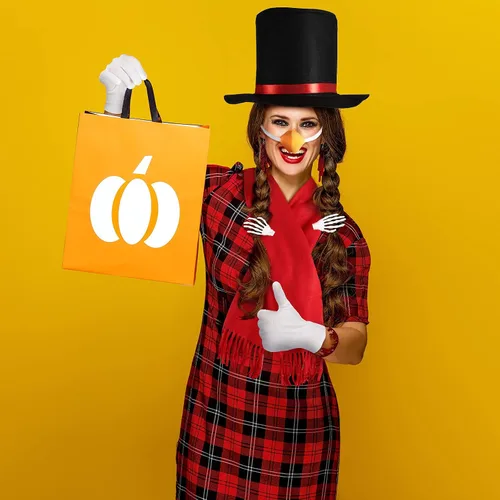 Vista 5 de Snowman Costume Kit Christmas Winter Frosty Costume Snowman Hat with Red Band Carrot Nose Scarf Gloves Pom Pom Balls