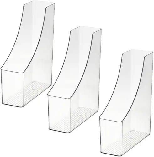 Vista 5 de YBM HOME Organizador vertical para archivos, diseño frontal abierto para un fácil acceso a archivos, documentos y revistas, ideal para oficina