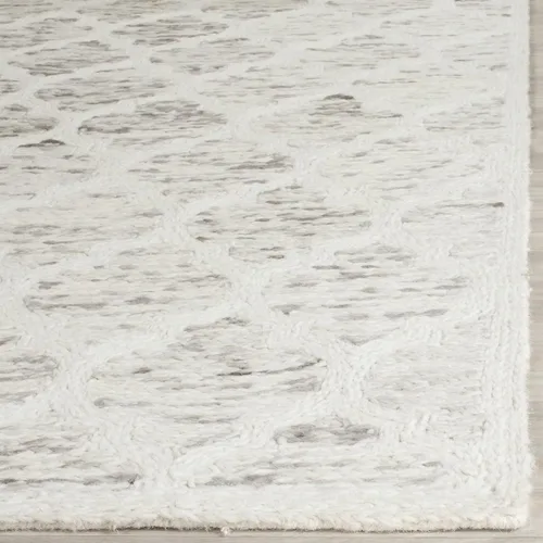 Vista 2 de Alfombra premium de lana hecho a mano, color marrón claro y marfil de la colección Safavieh Himalaya HIM121A, Lana