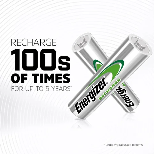 Vista 5 de Energizer Baterías AA recargables (8 unidades) y cargador básico para baterías recargables