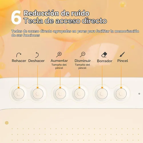 Vista 2 de UGEE Q6 Tableta de Dibujo para Teléfono Android, Tableta Gráfica con 6 Teclas de Acceso Rápido, Tableta de Escritura Portátil de 6.5”x4” con Modo