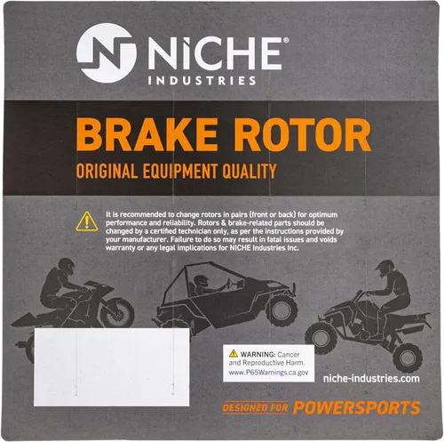 Vista 3 de NICHE Kit de pastillas de rotor de freno delantero semi metálico para Polaris Scrambler 500 2202412 2200465 2201398 5247961 ATV