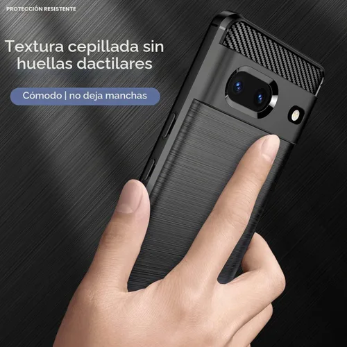 Vista 6 de Funda para Google Pixel 7 Absorción de Golpes Flexible TPU Negro