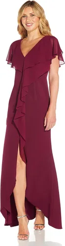 Vista 4 de Adrianna Papell Vestido de gasa crepé para mujer