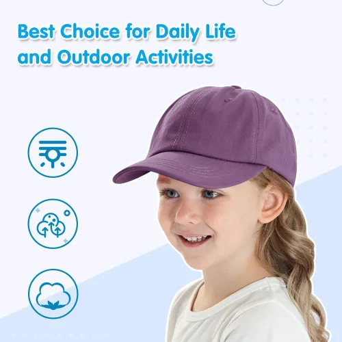 Vista 68 de Peecabe Gorra de béisbol para niños pequeños, unisex, de algodón, ajustable, para bebés, niños, gorra de béisbol para niñas de 1 a 5 años