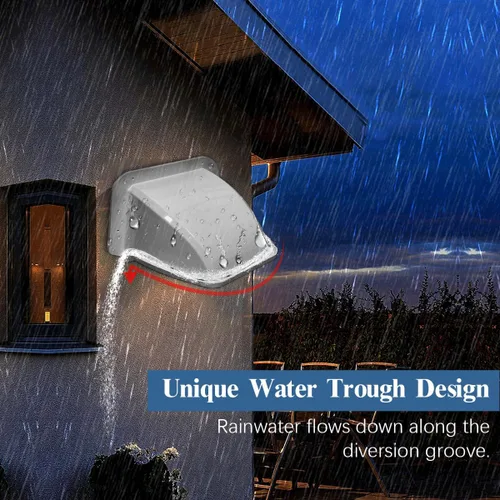 Vista 4 de OOSSXX Cámara de seguridad universal Sun Rain Cover Shield Cover Shield para cámara de vigilancia Techo protector para domo/Bullet cámara exterior