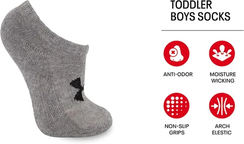 Vista 2 de Under Armour Boys' Multi Pack Quarter Sock