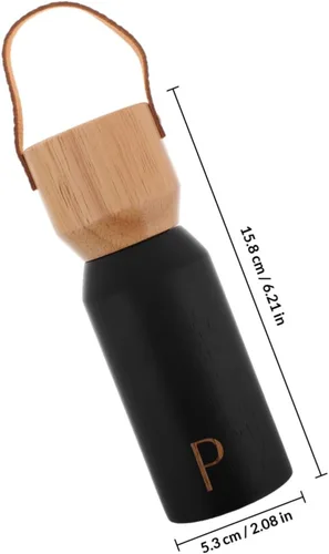 Vista 2 de Manual Wooden Pepper Grinder Salt Mill for Home Kitchen Bbq Camping Versatile Spice Grinding Bottle with Sturdy Wood Construction Easy to Clean and