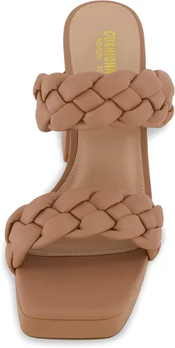 Vista 3 de CUSHIONAIRE Sandalia de plataforma trenzada Aurora para mujer + espuma viscoelástica y anchos disponibles