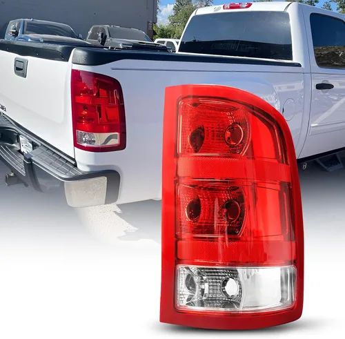 Vista 9 de AUTOONE - Para luces traseras GMC Sierra 2007-2013, compatible con GMC Sierra 1500 2500HD 3500HD, lado del conductor y del pasajero
