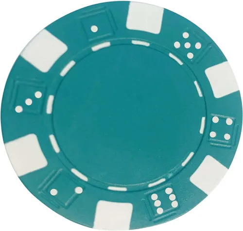 Vista 7 de WE Games Fichas de póquer de arcilla con rayas y dados, 0.41 oz, incluye 25, color negro