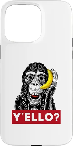 Vista 30 de Funda para iPhone 11 Pro Max Y'ello Monkey Calling Funny Supreme Print Case
