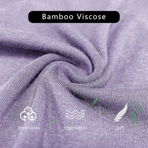 Vista 3 de Jimonda Paquete de ropa interior suave para hombre, transpirable, rayón de bambú y fibra de cobre, bragueta frontal con bolsa