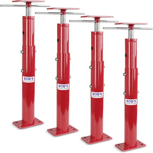 Vista 11 de BISupply Gatos de casa para nivelar espacios de arrastre 1 paquete - 12 a 16 pulgadas de viga de soporte ajustable para zócalo de sótano - Gato