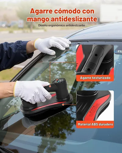 Vista 5 de VEVOR Ventosa eléctrica al vacío, capacidad máxima de elevación de 375 libras, elevador de vidrio al vacío con pantalla digital, herramienta