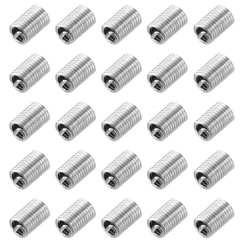 Vista 33 de uxcell 50 piezas de insertos de rosca de alambre 1/2-13 UNC 1D (1/2 ") 304 de acero inoxidable helicoidal tipo helicoidal kit de reparación de rosca
