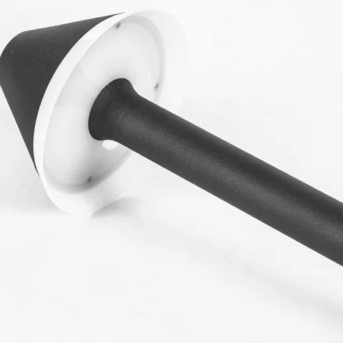 Vista 6 de Luces de poste para exteriores, paraguas, lámpara LED de hierba de aluminio con forma de enchufe simple y creativo, par de iluminación al aire libre