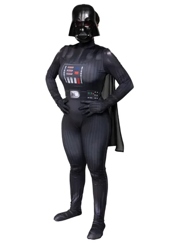 Vista 4 de Disfraz Zentai de Darth Vader para Mujer Multicolor