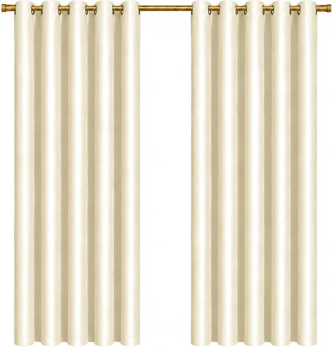 Vista 25 de KEMCO Cortinas opacas para oscurecer la habitación, con aislamiento térmico y ojales, para sala de estar, bunglow
