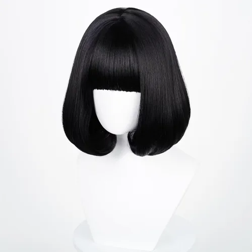 Vista 39 de COSPLAZA Cosplay Pelucas Moda Corto Azul Anime Cabello Elegante Mujer Fiesta Peluca