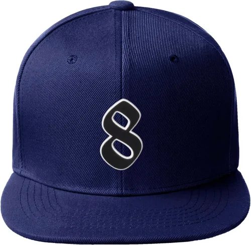 Vista 295 de Daxton Gorra clásica con visera de billete plano con letras del alfabeto inglés antiguo de la A a la Z