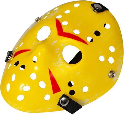 Vista 4 de Máscara de Jason para Halloween, disfraz de cosplay de hockey