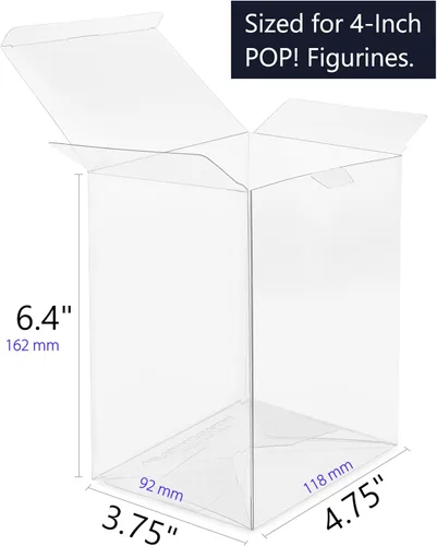 Vista 6 de TitanShield Funda protectora de 0.020 in compatible con Funko - Figuras de vinilo Pop! de 4 pulgadas (paquete de 8)